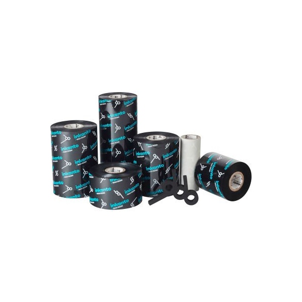 Armor Usa Inkanto APR 6 Wax & Resin Ribbons, 110mm W x 300m L, Black, 12 Rolls/Case T65031IO - main